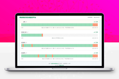 HTML网站稳定性状态监控平台源码，一款网站稳定性状态监控平台源码